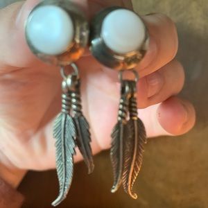 Feather earrings